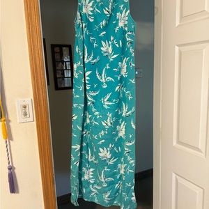 JM collection Maxi dress. Tropical blue floral print